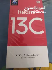  1 Redmi 13C For Sale8 GB Ram/256gb brand new  black colour