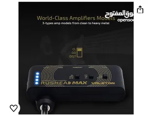  2 مكبر صوت محمول للكيتار الكهربائي والبيز والآلات الموسيقية Valeton Rushead Max Pocket Amplifier