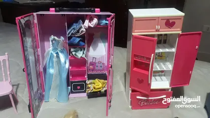  5 باربيات وملحقاتها بحاله جيده للبيع