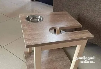  1 طاولة ارجيلة مع صحن او بدون صحن