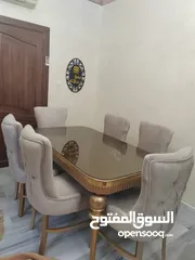  28 طاولات سفره فخمه مميزه مصنوعه من خشب زان والاتيه كفاله 3 سنوات