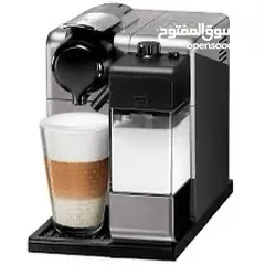  1 ماكينة صنع القهوة واللاتيه والكابتشينو نسيبريسو De'Longhi  EN520R
