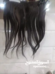  3 وصلات شعر طبيعي 100%مصبوغ