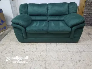  2 طقم كنب الدب كامل 7 مقاعد وكاله وسجلون خشب اصلي وكاله