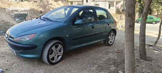  6 بيجو 206  موديل 2001  للبيع