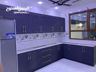  13 كاونتر hdf 3 مترات مع سنك متر ونص مرمر