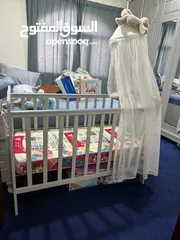  3 Selling Baby Crib - with Baghli Sponge and crib Curtain+  Rod