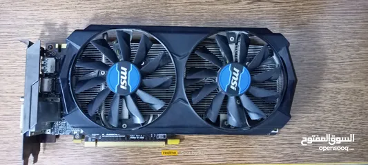  1 كرت شاشة MSI GTX 760 2GB DDR5 بحالة ممتازة