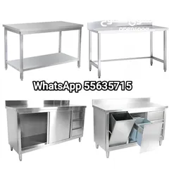  1 Stainless Steel working table Mobile Table standard grade material