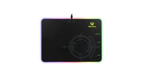  2 MEETION MT-P010 ماوس باد مضيئة جيمنج