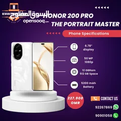  1 Honor 200 brand new phones with gifts 3 years warranty