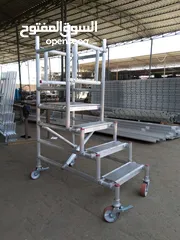  9 Aluminum scaffolding and ladders