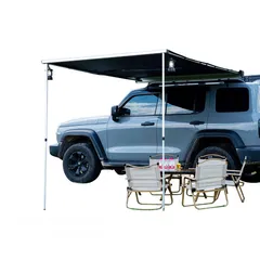  4 Camping Awning, Extendable Roof Tent, PU 2000 mm, UV50+ Shade, SUV, Outdoor, Camping, Travel.