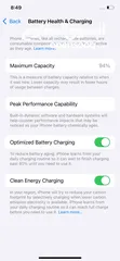  10 iPhone 14 Pro Max 128GB 94% مدخل خط  متوفر 3 الوان  تب نضافة مش مفتوح ولا مغير فيه اي اشي