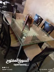  8 طاولة سفره مع 6كراسي