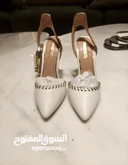  1 Miss KG White Heels From UK  حذاء أبيض Miss KG من إنجلترا