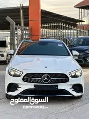  4 مرسيدس E350 2021 AMG فحص كامل فل اضافات اعلى صنف ممشى قليل وارد المانيا لون لؤلؤي