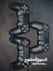  4 بلايستيشن 4 مستعمل شبه جديد حالة وكالة مع 3 ايادي سوني 4 اصلي حالة وكالة بلايستيشن مرتب كانه جديد