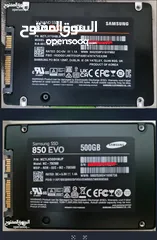  1 للبيع  SSD 1TB SAMSUNG 870 EVO SSD مع SSD 500GB SAMSUNG 850 EVO SSD