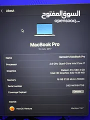  2 Macbook Pro 2017 Touch Bar I7