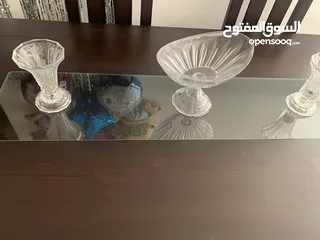  1 طاولة سفرة 6 كراسي منجدة جديد