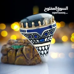  16 جعاله العيد خواتم فضه على العقيق اليمني الاصيل اخر اصدار