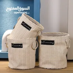  2 تشكيلة سلال القش ولقماش اشي بجنن ومتكتك