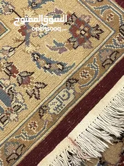  3 سجادة يدوية (حرير مع صوف طبيعي جودة عالية) مختوم ختم العائلة   Hand knoted high quality rug