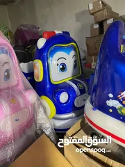  2 ماكنات العاب اطفال هزازات بالعملة للمحلات التجارية