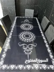  1 طاولة سفره زجاج