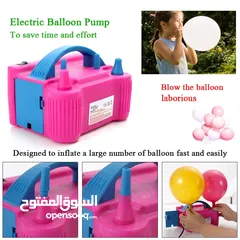  3 جهاز نفخ البالونات منفاخ البالونات الكهربائي يعتبر منفاخ هواء البالونات الأوتوماتيكي الرفيق المثالي