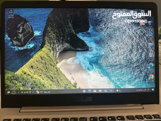  1 لابتوب اسوس i5 gen8 كيبورد مضيء جهاز سليم بسعرر حررق