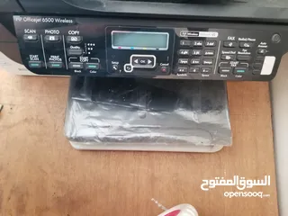  9 طابعه hp نارية اصلیة متعددة الاستخدامات جديدة بدون کرتونة hp officjet 6500 wireless