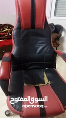  2 كرسي جيمنغ أحمر مستعمل بحالة جيدة