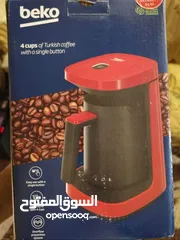  1 ماكينة قهوة من بيكو (500 وات ، 4 أكواب)  لون أحمر السعر نهائي