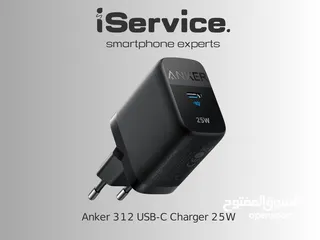  1 شاحن Anker 312 USB-C بقوة 25 واط – شحن سريع وآمن لأجهزتك!