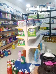  2 رفوف حديد سوبر ماركت