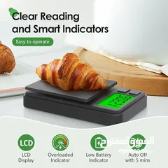 4 ميزان غرامات للمجوهرات والعملة  الدقيق 0.01 جرام × 500 جرام، ميزان مطبخ مع شاشة LCD
