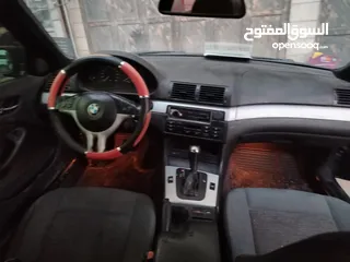  6 للبيع Bmw e46 2004  لون اخضر زيتي بجننن مع فتحة  دهان جديد السيارة كرتونة