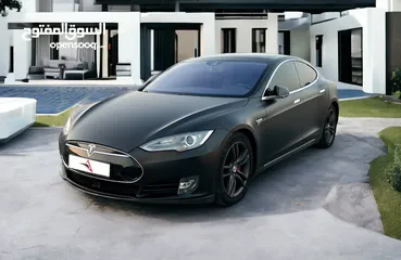 3 Tesla Model S P85D 2015  GCC  Dual Motor  FSH  Many Add-ons