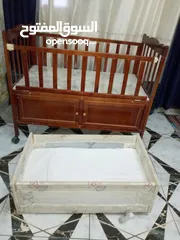  1 سرير بيبي مستعمل بحال الجديد .. 2*1
