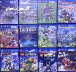  4 اقراص ps4/ ps5 للبيع والمراوس