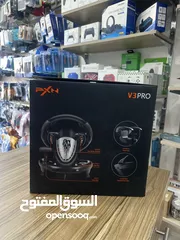  3 ستيرنج جيمنج لاجهزة ps3 + ps4 +pc +xbox جير عادي واتوماتيك PXN racing wheel