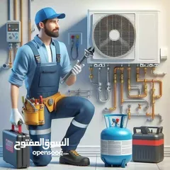  8 فني تكيف وتبريد( نقل مكيفات _ صيانة مكيفات _ تعبئة عاز _فك وتركيب جميع انواع المكيفات)