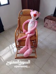  8 كرسي هزاز من خشب زان مشغول حرفي بدقه عالية