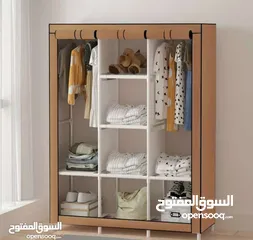  14 وفرنالك الحل الأمثل لتعليق الملابس بأشيك شكل خزانة و ستاند لتعليق الملابس متنقل معدني سهل الحركة