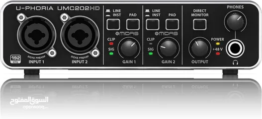  2 Behringer U-Phoria UMC202HD