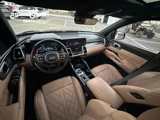  21 كايا سورينتو /2020 فل الفل  فتحة سقف بانوراما  2x4 ///200Hp  ديزل  2200cc  فل الفل مسكر بلاك