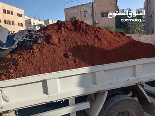 1 قلاب لنقل تراب احمر زراعي نخب اول ونقل توف بركاني وا زلط