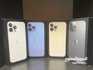  2 Iphone 13promax (128&256&1TB)جديد كفالة الشرق الاوسط بسعر مميز